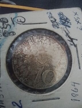 1964 austria 10 Shillings